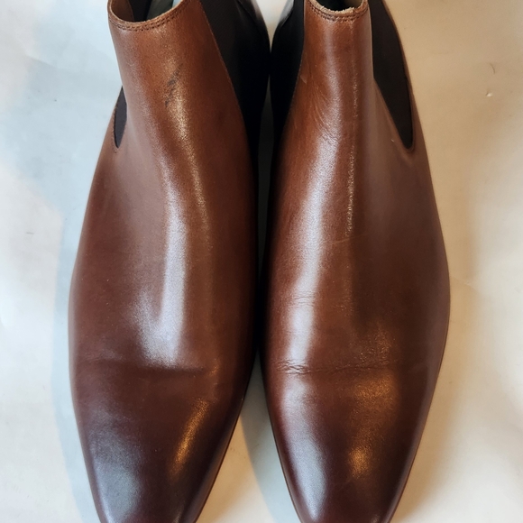 Aldo Men's Tan Leather Chelsea Boots - Picture 3 of 9